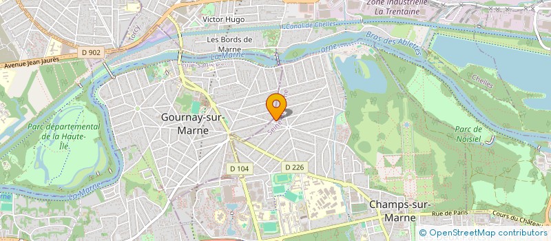 localisation de l'entreprise SOCIETE CIVILE IMMOBILIERE LOBRAC  CHAMPS-SUR-MARNE