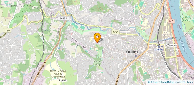 localisation de l'entreprise SOCIETE CIVILE IMMOBILIERE LOCTANT  OULLINS-PIERRE-BENITE