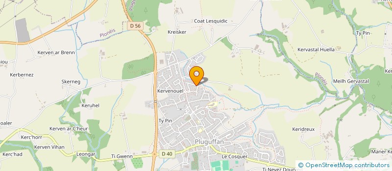 localisation de l'entreprise SOCIETE CIVILE IMMOBILIERE LOELYS  PLUGUFFAN