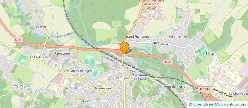 localisation de l'entreprise SOCIETE CIVILE IMMOBILIERE LOUIS PERGAUD  CLERMONT