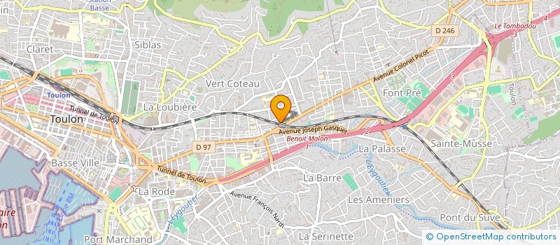 localisation de l'entreprise SOCIETE CIVILE IMMOBILIERE LUCILE  TOULON