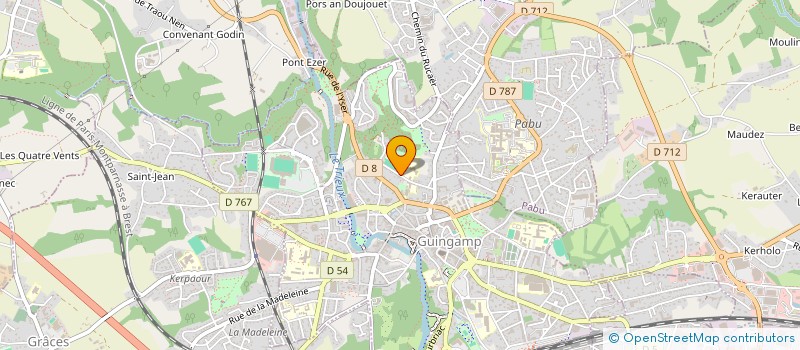 localisation de l'entreprise SOCIETE CIVILE IMMOBILIERE LUCYLE  GUINGAMP