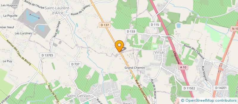 localisation de l'entreprise SOCIETE CIVILE IMMOBILIERE LUDIVINE  SAINT LAURENT D'ARCE