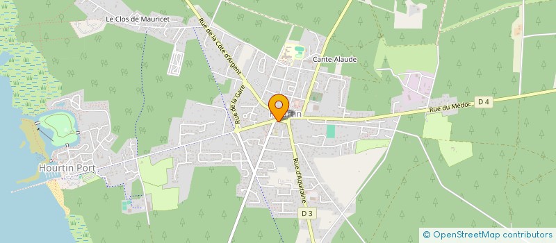 localisation de l'entreprise SOCIETE CIVILE IMMOBILIERE LUSSEYRAN-COOK  HOURTIN