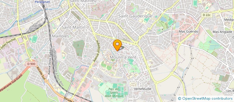 localisation de l'entreprise SOCIETE CIVILE IMMOBILIERE LV  PERPIGNAN