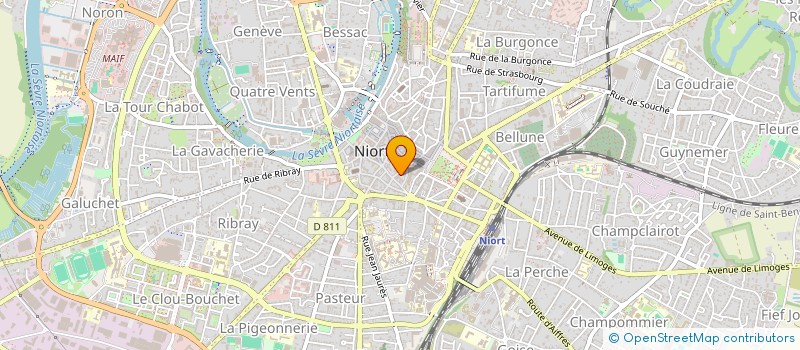 localisation de l'entreprise SOCIETE CIVILE IMMOBILIERE LVD  NIORT