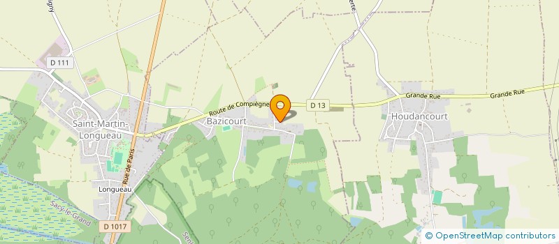 localisation de l'entreprise SOCIETE CIVILE IMMOBILIERE LYBE  BAZICOURT