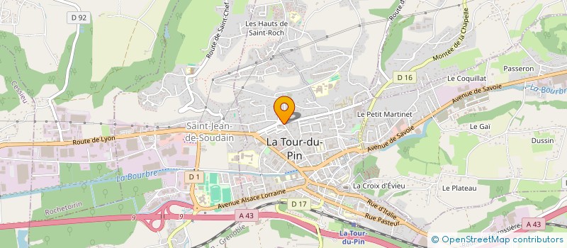 localisation de l'entreprise SOCIETE CIVILE IMMOBILIERE LYS  LA TOUR-DU-PIN