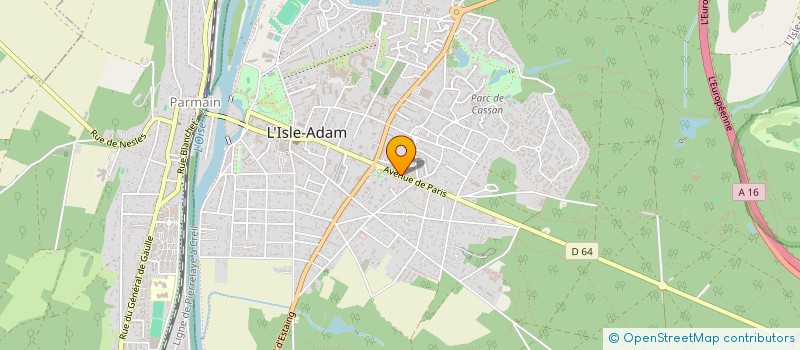 localisation de l'entreprise SOCIETE CIVILE IMMOBILIERE M.A GRAND CRU  L'ISLE-ADAM