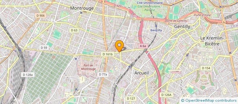 localisation de l'entreprise SOCIETE CIVILE IMMOBILIERE M B S  ARCUEIL