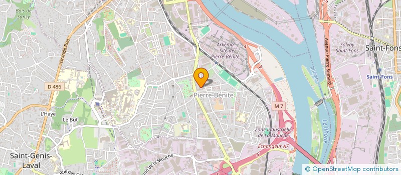 localisation de l'entreprise SOCIETE CIVILE IMMOBILIERE M.C. BLONDET  OULLINS-PIERRE-BENITE