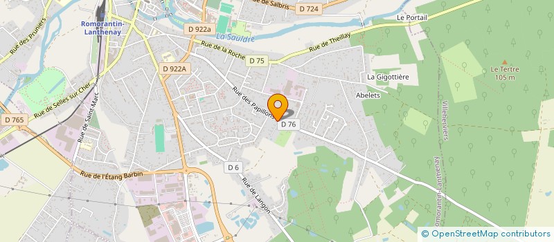 localisation de l'entreprise SOCIETE CIVILE IMMOBILIERE M.D  ROMORANTIN-LANTHENAY