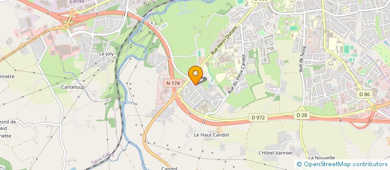 localisation de l'entreprise SOCIETE CIVILE IMMOBILIERE M ET M  SAINT-LO