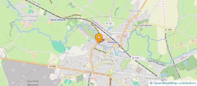 localisation de l'entreprise SOCIETE CIVILE IMMOBILIERE M.F.4.C.A. EN ABREGE SCI M.F.4.C.A.  AVESNES-SUR-HELPE