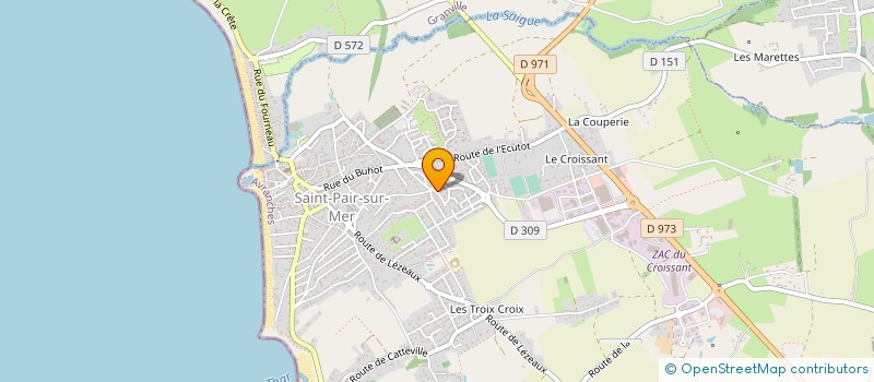 localisation de l'entreprise SOCIETE CIVILE IMMOBILIERE M.G.  SAINT-PAIR-SUR-MER