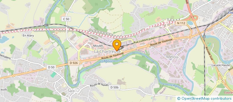 localisation de l'entreprise SOCIETE CIVILE IMMOBILIERE M.J.A.  CASTRES