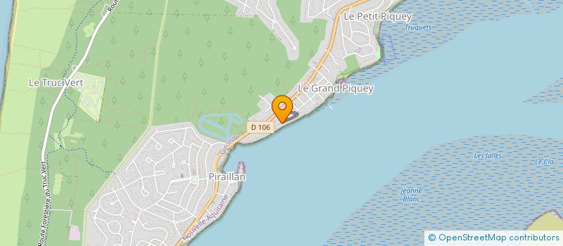 localisation de l'entreprise SOCIETE CIVILE IMMOBILIERE M.J.F.J. à LEGE-CAP-FERRET
