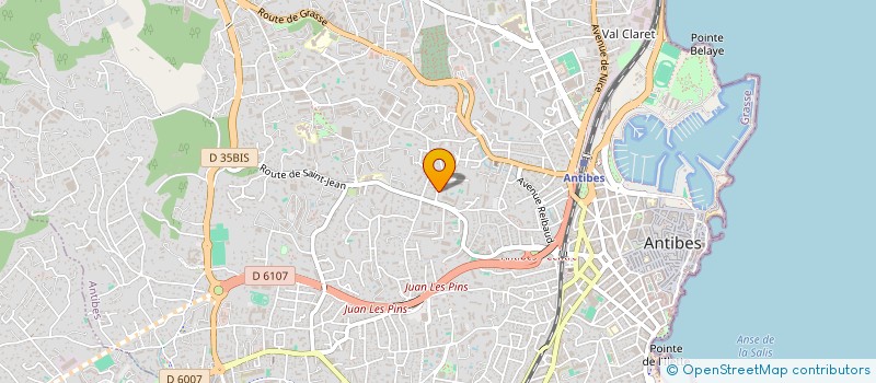 localisation de l'entreprise SOCIETE CIVILE IMMOBILIERE M M à ANTIBES