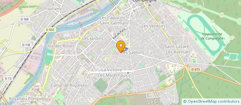 localisation de l'entreprise SOCIETE CIVILE IMMOBILIERE MACA'DAMES  COMPIEGNE