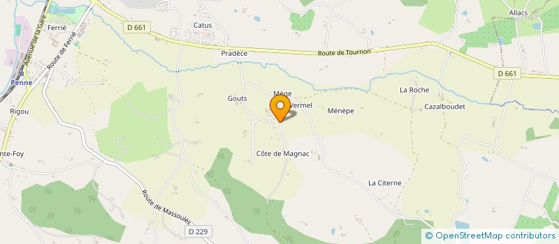 localisation de l'entreprise SOCIETE CIVILE IMMOBILIERE MACLEMADI  PENNE D'AGENAIS