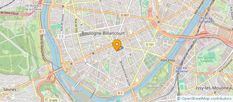 localisation de l'entreprise SOCIETE CIVILE IMMOBILIERE MADCAT à BOULOGNE-BILLANCOURT