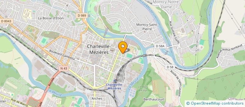 localisation de l'entreprise SOCIETE CIVILE IMMOBILIERE MAGA  CHARLEVILLE-MEZIERES