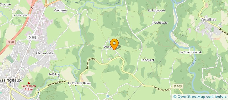 localisation de l'entreprise SOCIETE CIVILE IMMOBILIERE MAGILY  YSSINGEAUX