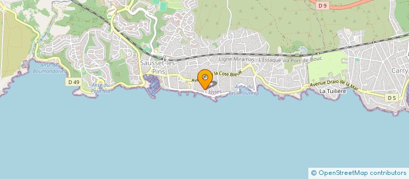 localisation de l'entreprise SOCIETE CIVILE IMMOBILIERE MAGIR  SAUSSET-LES-PINS