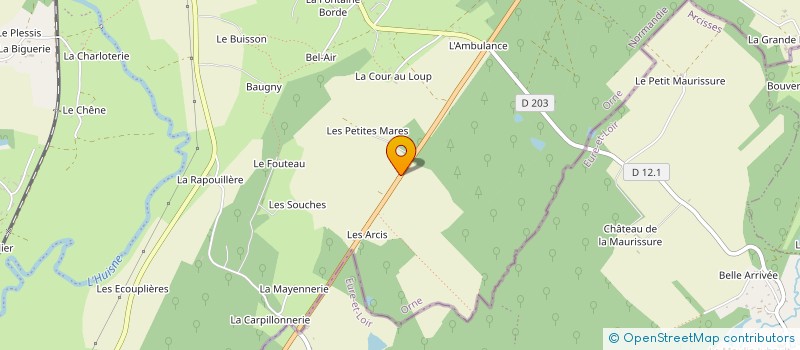 localisation de l'entreprise SOCIETE CIVILE IMMOBILIERE MAHEUX NL 61 à SABLONS-SUR-HUISNE