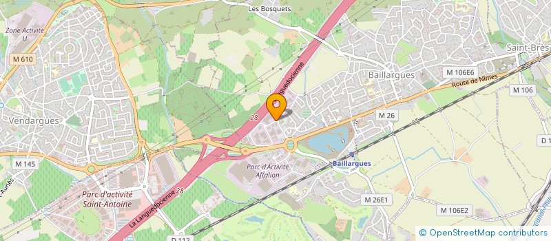 localisation de l'entreprise SOCIETE CIVILE IMMOBILIERE MAJA  BAILLARGUES