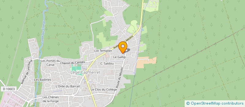 localisation de l'entreprise SOCIETE CIVILE IMMOBILIERE MAJU à LEGE-CAP-FERRET