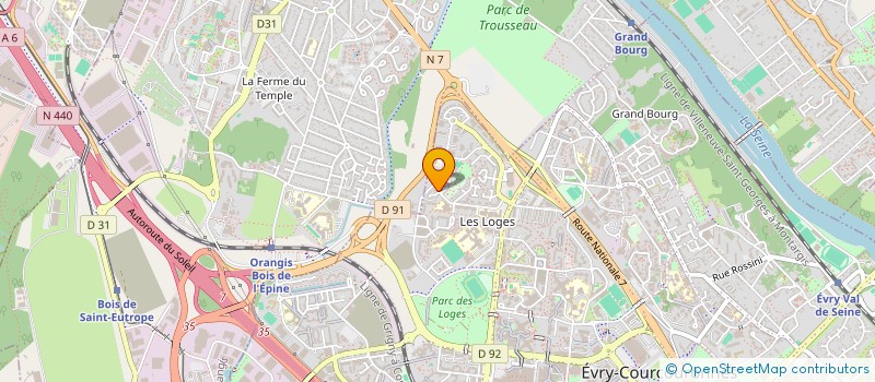 localisation de l'entreprise SOCIETE CIVILE IMMOBILIERE MALHA à EVRY-COURCOURONNES