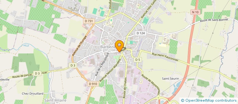 localisation de l'entreprise SOCIETE CIVILE IMMOBILIERE MAMILOUP  BARBEZIEUX-SAINT-HILAIRE