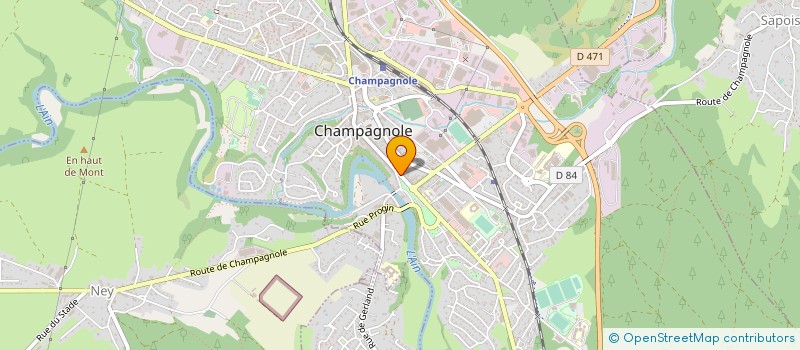 localisation de l'entreprise SOCIETE CIVILE IMMOBILIERE MAR 2  CHAMPAGNOLE