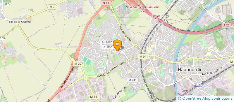 localisation de l'entreprise SOCIETE CIVILE IMMOBILIERE MARATHON NY ET PAR ABREVIATION SCI MARATHON NY  HALLENNES-LEZ-HAUBOURDIN