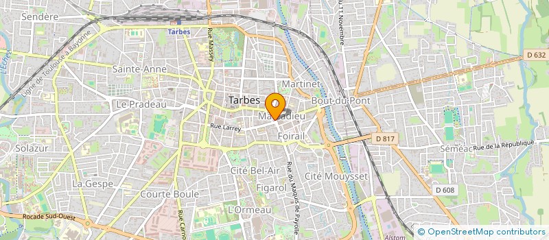 localisation de l'entreprise SOCIETE CIVILE IMMOBILIERE MARCADIEU INVESTISSEMENT  TARBES