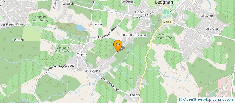 localisation de l'entreprise SOCIETE CIVILE IMMOBILIERE MARGAUT  LEOGNAN