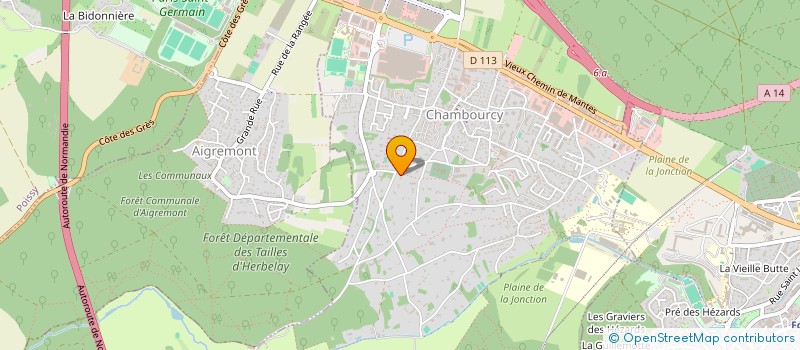 localisation de l'entreprise SOCIETE CIVILE IMMOBILIERE MARGE ET LIGNES 46  CHAMBOURCY