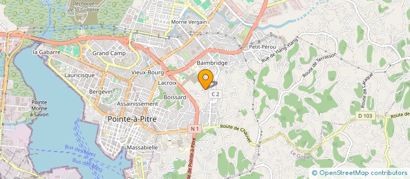localisation de l'entreprise SOCIETE CIVILE IMMOBILIERE MARIJOS à LES ABYMES