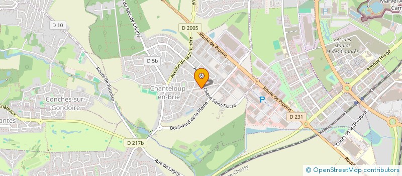 localisation de l'entreprise SOCIETE CIVILE IMMOBILIERE MARTIN LELOUTRE  CHANTELOUP-EN-BRIE