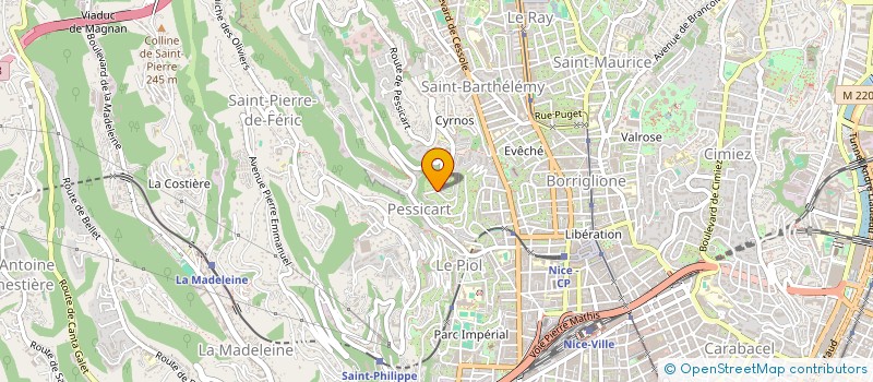 localisation de l'entreprise SOCIETE CIVILE IMMOBILIERE MATHIEU à NICE