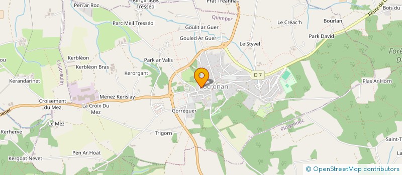 localisation de l'entreprise SOCIETE CIVILE IMMOBILIERE MAUTIMA  LOCRONAN