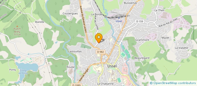 localisation de l'entreprise SOCIETE CIVILE IMMOBILIERE MAYLIS - WAEL à USSEL