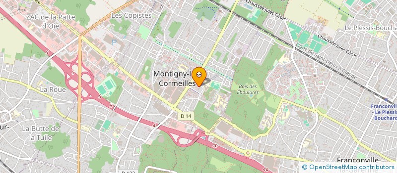 localisation de l'entreprise SOCIETE CIVILE IMMOBILIERE MB IMMOBILIER  MONTIGNY-LES-CORMEILLES