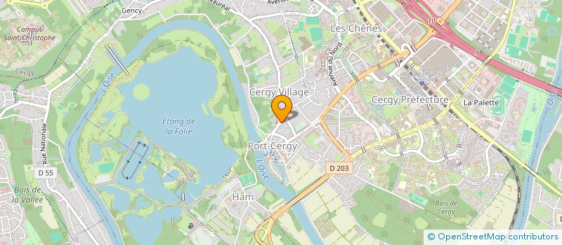 localisation de l'entreprise SOCIETE CIVILE IMMOBILIERE MDP  CERGY