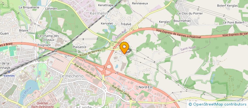 localisation de l'entreprise SOCIETE CIVILE IMMOBILIERE MEABAN à VANNES