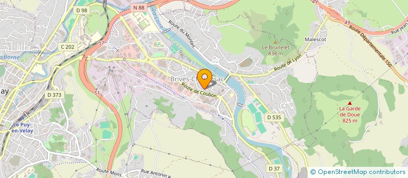 localisation de l'entreprise SOCIETE CIVILE IMMOBILIERE: MEDHI AIT MESSAOUD, SONIA, OUAHIB.  BRIVES-CHARENSAC