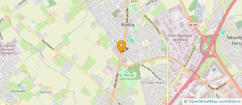 localisation de l'entreprise SOCIETE CIVILE IMMOBILIERE MEDICALE DE RONCQ à RONCQ