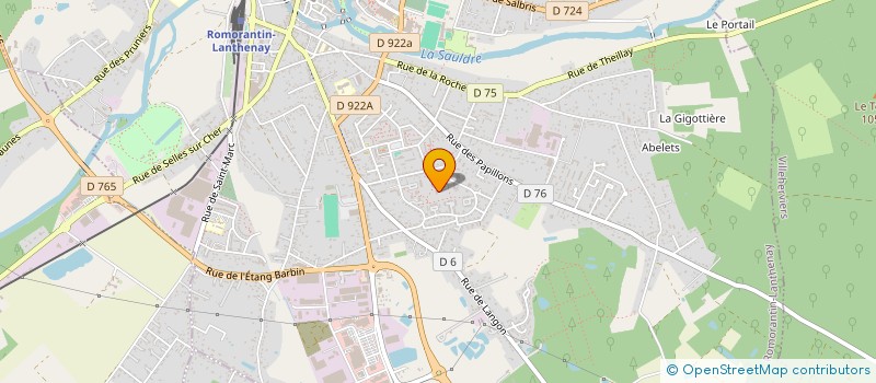 localisation de l'entreprise SOCIETE CIVILE IMMOBILIERE MEDINE  ROMORANTIN-LANTHENAY