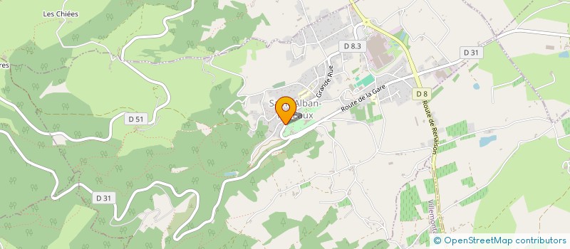 localisation de l'entreprise SOCIETE CIVILE IMMOBILIERE MEF  SAINT-ALBAN-LES-EAUX